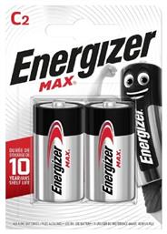 Energizer Max Αλκαλικές Μπαταρίες C 1.5V 2τμχ