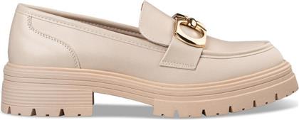 Envie Shoes Δερμάτινα Γυναικεία Loafers σε Μπεζ Χρώμα από το MyShoe
