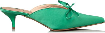 Envie Shoes Mules με Λεπτό Χαμηλό Τακούνι σε Πράσινο Χρώμα από το MyShoe