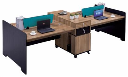Επαγγελματικό Γραφείο Supreme 290x120x101εκ. Γκρι / Καρυδί