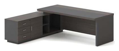 Επαγγελματικό Γραφείο Vip 180x90x75εκ. Grey Walnut