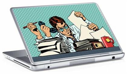 Επιχειρηματίας, Skins sticker, Αυτοκόλλητα Laptop, 8,9 Inches / 25X17 cm