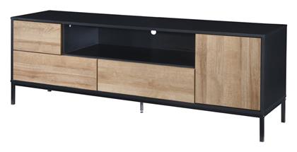 Έπιπλο Τηλεόρασης Ξύλινο Blackbird Riviera Oak Μαύρο Μ160xΠ40.5xΥ58cm από το Agiovlasitishome