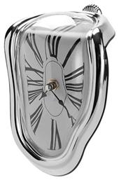 Επιτραπέζιο Ρολόι Melting Time Clock Silver 22810