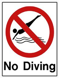 Ergo Πινακίδα ''No Diving''