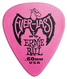 Ernie Ball Πένα Κιθάρας Everlast Pink Πάχους 0.60mm Συσκευασία 1τμχ