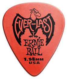 Ernie Ball Πένα Κιθάρας Everlast Red Πάχους 1.14mm Συσκευασία 1τμχ από το Public