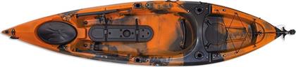 Escape Dace Pro Angler 1134516 Πλαστικό Kayak Ψαρέματος 1 Ατόμου Πορτοκαλί από το HallofBrands