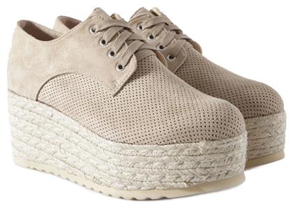 Εσπαντρίγες FS By Feng Shoe Shoe Espadrille Platform Mid H Footwear L0803-3-BEIGE Γυναικείο από το Z-mall