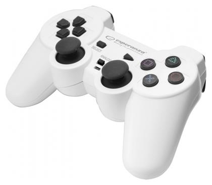 Esperanza Corsair Ενσύρματο Gamepad για PC / PS3 White