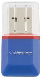 Esperanza EA134 Card Reader USB 2.0 για microSD Μπλε