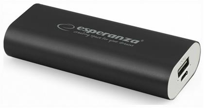 Esperanza EMP105 Power Bank 4400mAh με Θύρα USB-A Μαύρο