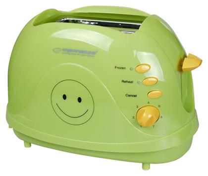 Esperanza Image Smiley Φρυγανιέρα 2 Θέσεων 750W Πράσινη