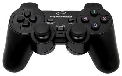 Esperanza Warrior Ενσύρματο Gamepad για PC Μαύρο