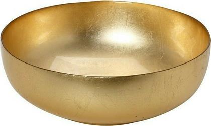Espiel Διακοσμητικό Μπωλ Γυάλινο Leona 25x25x9.5cm Χρυσό από το 24home