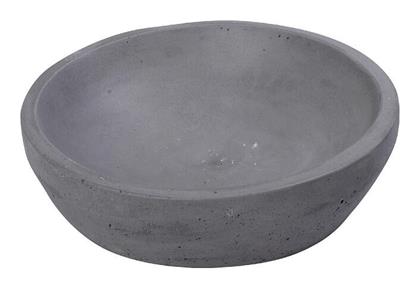 Espiel Διακοσμητικό Μπωλ Τσιμεντένιο Γκρι 25x25x7cm 2τμχ