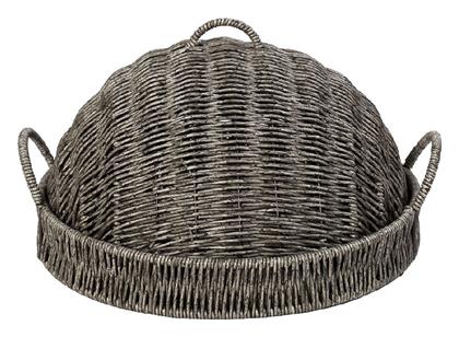 Espiel Διακοσμητικός Δίσκος Ψάθινος Στρογγυλός 32x32x17cm