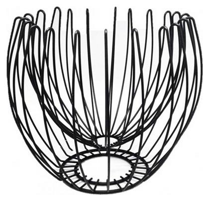 Espiel Φρουτιέρα Μεταλλική Μαύρη 28.5x28.5x25εκ. από το 24home