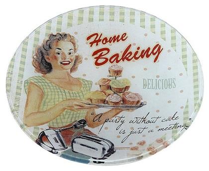 Espiel Home Baking Πιάτο Γλυκού Γυάλινο Πολύχρωμο με Διάμετρο 15cm 6τμχ