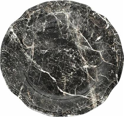 Espiel Marble Πιάτο Ρηχό Κεραμικό Μαύρο με Διάμετρο 27cm από το 24home
