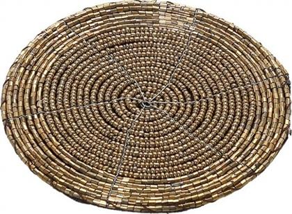 Espiel Σουβέρ Στρογγυλό Πλαστικό Χρυσό 6τμχ