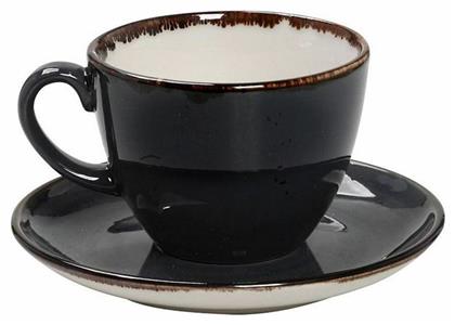 Espiel Terra Σετ Φλιτζάνια Cappuccino από Πορσελάνη Γκρι 220ml 6τμχ