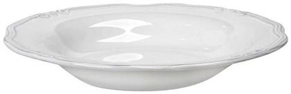 Espiel Tiffany Πιάτο Βαθύ Κεραμικό Λευκό με Διάμετρο 24cm
