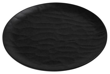 Espiel Wavy Πιάτο Ρηχό από Μελαμίνη Matte Black με Διάμετρο 32cm από το Designdrops