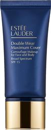 Estee Lauder Double Wear Maximum Cover Camouflage Liquid Make Up SPF15 3C4 Medium Deep 30ml