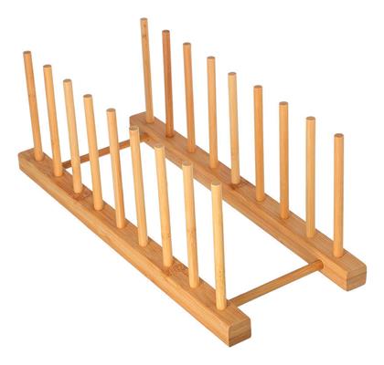 Estia Bamboo Essentials Πιατοθήκη Ντουλαπιού Ξύλινη σε Καφέ Χρώμα