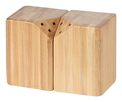 Estia Bamboo Essentials Σετ Αλατοπίπερο Ξύλινο με Βάση Καφέ 2τμχ