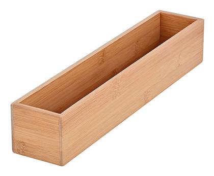 Estia Bamboo Essentials Θήκη για Μαχαιροπίρουνα Συρταριού Ξύλινη σε Μπεζ Χρώμα 38x8x7cm
