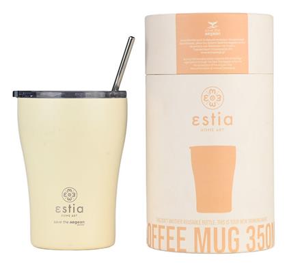 Estia Coffee Mug Save The Aegean 350ml Lily white