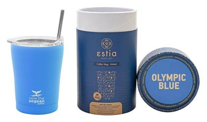 Estia Coffee Mug Save The Aegean 350ml Olympic Blue