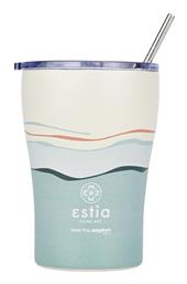 Estia Coffee Mug Save The Aegean Ποτήρι Θερμός Ανοξείδωτο BPA Free Καφέ 350ml με Καλαμάκι από το Katoikein