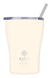 Estia Coffee Mug Save The Aegean Ποτήρι Θερμός Ανοξείδωτο BPA Free LILY WHITE 350ml με Καλαμάκι από το e-shop