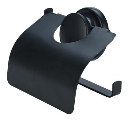 Estia Επιτοίχια Χαρτοθήκη με Βεντούζα Μαύρη