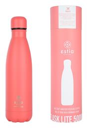 Estia Flask Lite Save the Aegean Μπουκάλι Θερμός Ανοξείδωτο BPA Free Fusion Coral 500ml