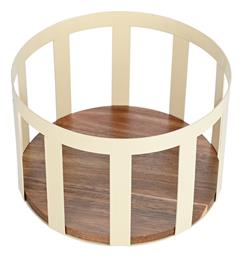 Estia Φρουτιέρα Μεταλλική Μπεζ 24x24x11εκ.
