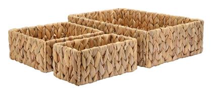Estia Καλάθι Αποθήκευσης Ψάθινο 36x24x10cm 3τμχ