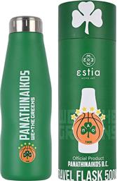 Estia Panathinaikos B.c Μπουκάλι Θερμός Ανοξείδωτο BPA Free Πράσινο από το 24home