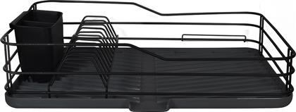 Estia Πιατοθήκη για το Νεροχύτη Μεταλλική σε Μαύρο Χρώμα 30.7x43.3x10.5cm από το Spitishop