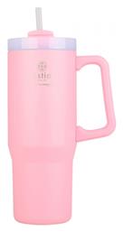 Estia Straw Tumbler XL Save The Aegean 900ml Blossom Rose