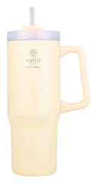 Estia Straw Tumbler XL Save The Aegean 900ml Lily white