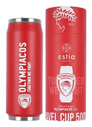 Estia Travel Ανακυκλώσιμο Μπουκάλι Θερμός Ανοξείδωτο BPA Free Κόκκινο 500ml