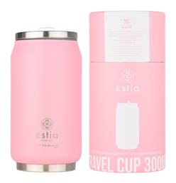 Estia Travel Cup Save the Aegean Ποτήρι Θερμός Ανοξείδωτο BPA Free Blossom Rose 300ml με Καλαμάκι από το e-shop