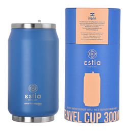 Estia Travel Cup Save the Aegean Ποτήρι Θερμός Ανοξείδωτο BPA Free Denim Blue 300ml με Καλαμάκι από το e-shop