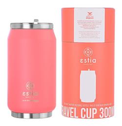 Estia Travel Cup Save the Aegean Ποτήρι Θερμός Ανοξείδωτο BPA Free Fusion Coral 300ml με Καλαμάκι από το e-shop