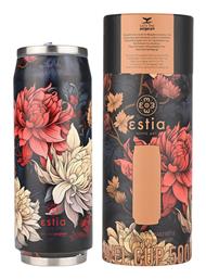 Estia Travel Cup Save the Aegean Ποτήρι Θερμός Ανοξείδωτο Midnight Blossom Estia 500ml με Καλαμάκι από το e-shop