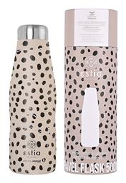 Estia Travel Flask Save the Aegean 500ml Leopard Taupe